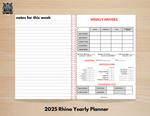 2025 Rhino Prosperity Planner - Chiropractic Specific Planner