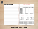 2025 Rhino Prosperity Planner - Chiropractic Specific Planner